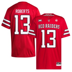 #13 Red TTU Red Raiders High School College Football Ben Roberts Men Jerseys 922090-860