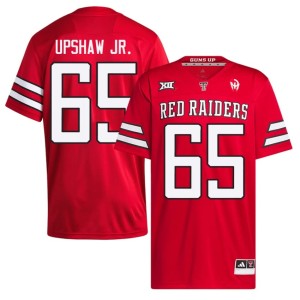 #65 D'Anthis Upshaw Jr. Stitched Men TTU Red Raiders College Football Red Jersey 766464-689
