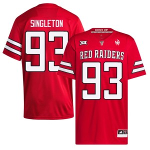 #93 Dylan Singleton Mens Official College Football Raiders Red Jerseys 273960-867