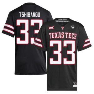 #33 Men Tech 2026 Loic Tshibangu Black College Football Jersey 209495-965