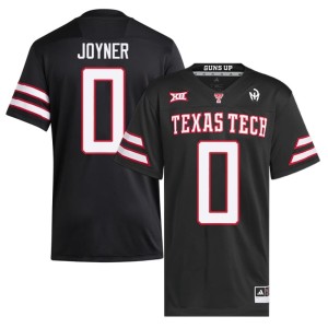 #0 Alumni Mens College Football Quinten Joyner TTU Black Jerseys 336530-173