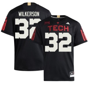 #32 College Football NCAA Men TTU Sawyer Wilkerson Black Jersey 597536-577
