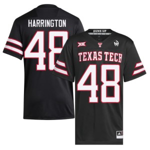 #48 Black Stone Harrington Texas Tech Raiders Mens College Football High School Jersey 482820-490