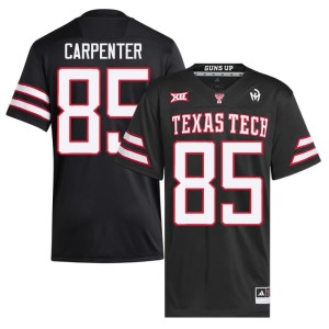#85 College Football Men Texas Tech High School Jett Carpenter Black Jersey 144361-596