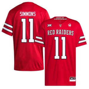 #11 College Football Malcolm Simmons Mens TTU Red Raiders Red 2026-27 Jerseys 241863-708