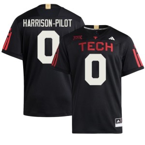#0 Texas Tech Raiders Game College Football Mikal Harrison-Pilot Men's Black Jerseys 727287-555