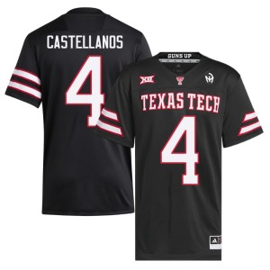 #4 Black Embroidery Thomas Castellanos Raiderland College Football Men Jerseys 292161-571