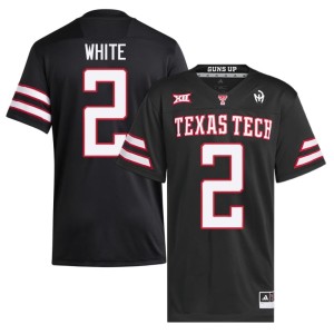 #2 Men's Trey White Stitched TTU College Football Black Jerseys 523935-536