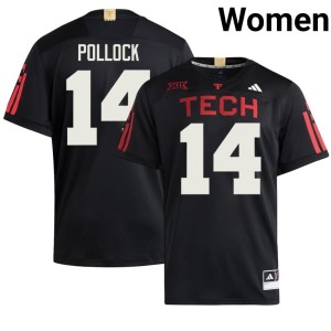 #14 College Football Women's Black Tech Limited Brice Pollock Jerseys 140928-901