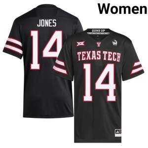 #14 Black Womens Alumni College Football Bryson Jones Red Raiders Jersey 993710-313