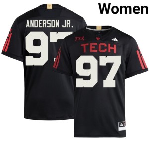 #97 College Football Womens 2026 Tech Charles Anderson Jr. Black Jersey 207653-348