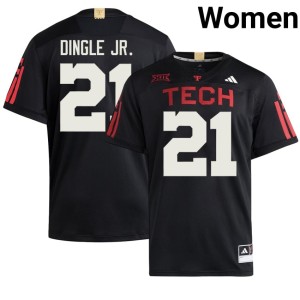 #21 Miquel Dingle Jr. Women Raiderland Black Embroidery College Football Jersey 336254-964