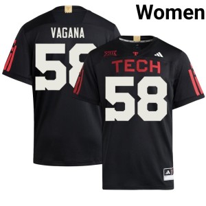 #58 Replica College Football Womens Rylan Vagana Black The Raiders Jersey 284855-456