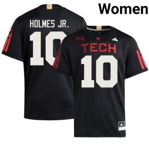 #10 College Football Raiders Player Black A.J. Holmes Jr. Womens Jerseys 850349-168