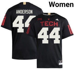 #44 Women Donny Anderson Black NCAA Tech College Football Jersey 389638-433