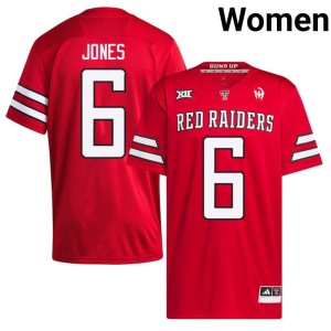 #6 Red Jalen Jones Women The Raiders College Football Official Jersey 750123-931