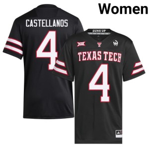 #4 Black Women College Football Game Thomas Castellanos Raiders Jerseys 440793-543