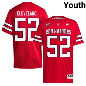 #52 Cash Cleveland TTU Youth Red College Football Game Jerseys 713886-957