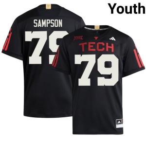 #79 Black Howard Sampson College Football Texas Tech Red Raiders Alumni Youth Jerseys 641533-343