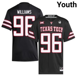 #96 Stitched Keyshawn Williams Youth Tech Black College Football Jersey 704800-367