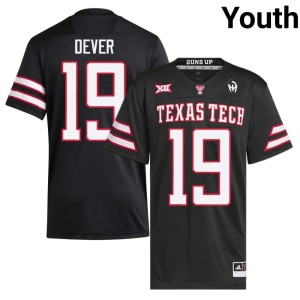 #19 Raiderland Embroidery Michael Dever Black Youth College Football Jersey 436518-213
