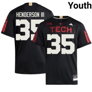 #35 Black 2026 Red Raiders of Texas Tech College Football Michael Henderson III Youth Jerseys 293223-457