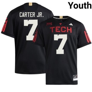#7 Limited College Football Black Youth TTU Terrance Carter Jr. Jersey 742887-757