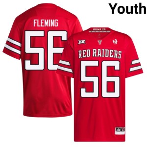 #56 Texas Tech Red Raiders Youth Amarie Fleming College Football Red High School Jersey 717823-202