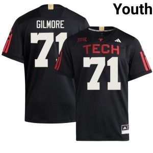 #71 College Football Bryce Gilmore Texas Tech Limited Youth Black Jerseys 281303-431