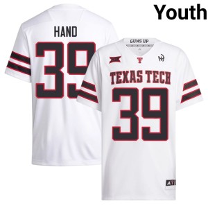 #39 Jacob Hand Youth White NCAA College Football Raiders Jerseys 429782-680