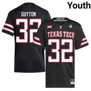 #32 LaDamion Guyton Black Tech Youth College Football Game Jersey 924221-542