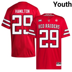 #29 The Raiders Red Youth College Football Luke Hamilton Stitched Jersey 955182-990