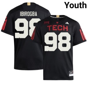 #98 TTU Red Raiders Limited Mateen Ibirogba Youth Black College Football Jerseys 891919-116