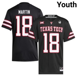 #18 Texas Tech Youth S'Vioarean Martin Black College Football 2026-27 Jersey 252330-563