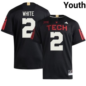 #2 Player Trey White Black Youth College Football The Raiders Jersey 401472-720