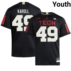 #49 Replica College Football Tech Youth Black Will Karoll Jerseys 245125-550